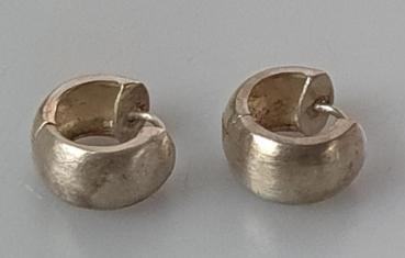 Creolen Ohrstecker aus 925er Sterlingsilber, Gewicht: 4,4g