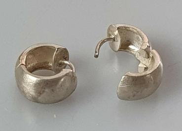 Creolen Ohrstecker aus 925er Sterlingsilber, Gewicht: 4,4g