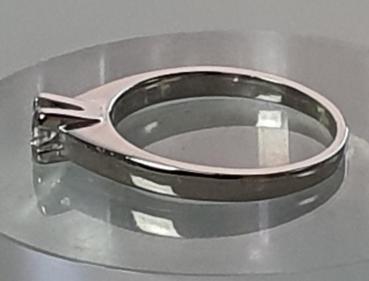 Preview: Diamantsoltitär mit 0.10 Karat aus 585er Weißgold, Größe 51, Gewicht: 2,7g