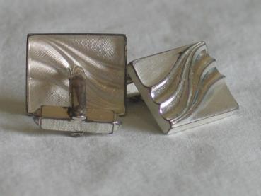 Manschettenknöpfe aus 835er Silber, Gewicht: 11,8g