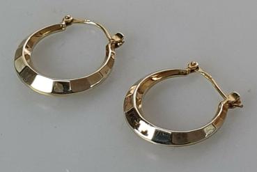 Creolen/Ohrringe aus 333er Gold, Gewicht: 1,3g