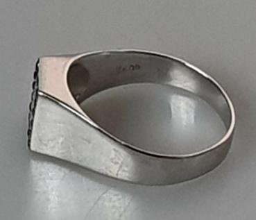 Preview: Diamant- Saphir Weißgoldring 750er Gold, Größe 59, Gewicht: 4,3g