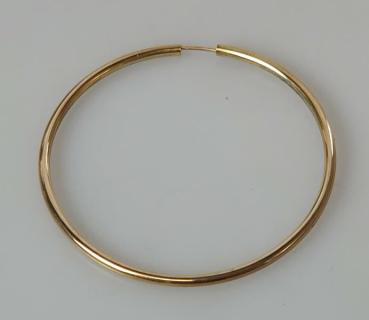 Einzelne große Creole/Ohrring aus 333er Gold, Gewicht: 1,7g