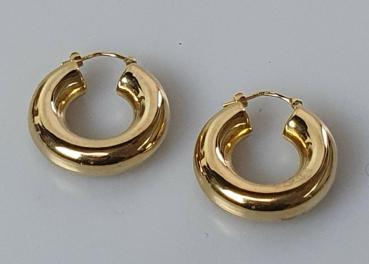 Creolen/Ohrringe aus 333er Gold, Gewicht: 5,0g