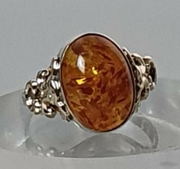 Bernsteinring aus 333er Gold, Größe 59, Gewicht: 2,5g