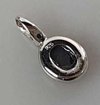 Preview: Opal Schmuckstein Kettenanhänger, 925er Sterlingsilber, Gewicht: 1,3g Mod. 2
