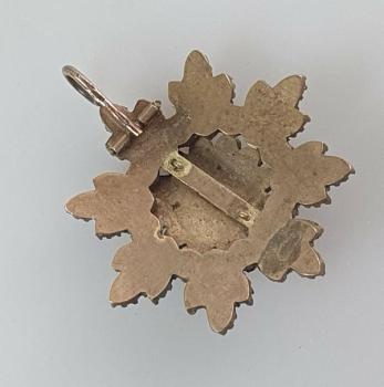 Preview: Vintage Granatstein Sternform Kettenanhänger, Gewicht: 5,0g