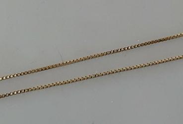 FBM Venezianerhalskette aus 585er Gold, Länge 57,5 cm, Gewicht: 3,9g