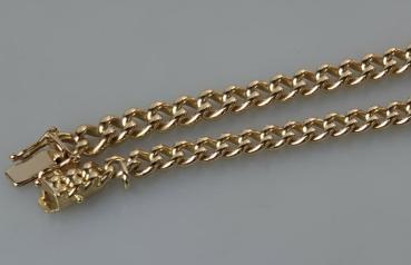 Panzerkettenarmband aus 750er Gold, Länge 20,0 cm Gewicht: 26,1g