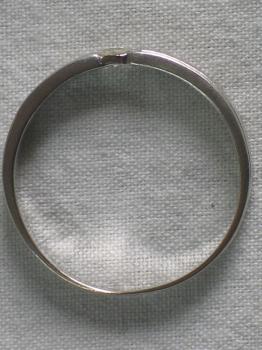 Preview: NEU Schöner Diamantsolitär 0.10 ct. 585er Weißgold, Größe 66, Gewicht: 2,9g
