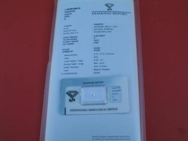 Diamant im Brillantschliff 0.20 ct/ vvs1 mit IGI Report