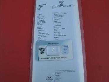Diamant im Brillantschliff "L" 0.62 ct/ vvs1 mit IGI Report