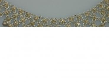 Collier im orientalischem Stil aus 925er Sterlingsilber, Länge 47,5 cm Gewicht: 28,5 Gramm