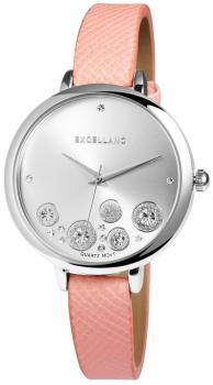 Excellanc Damenuhr mit Kunstlederband