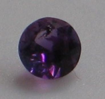 Amethyst, rund violett, Durchmesser: 2,98 mm