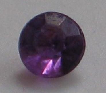 Amethyst, rund violett, Durchmesser: 3,40 mm