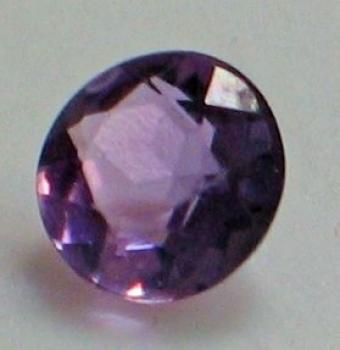 Amethyst, rund violett, Durchmesser: 4,53 mm