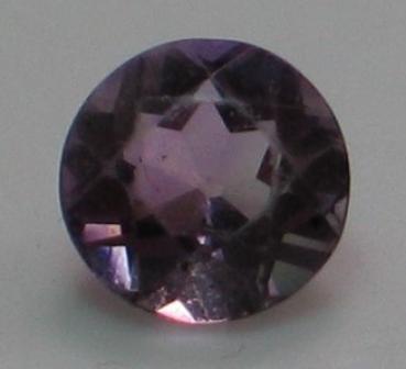 Amethyst, rund violett, Durchmesser: 6,04 mm