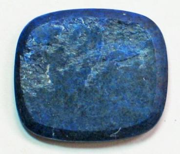 Lapislazuli Platte, rechteckig, abgerundete Ecken, Masse (L/B/H): 17,06 x 14,93 x 2,08 mm