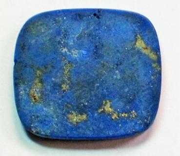 Lapislazuli Platte, rechteckig, abgerundete Ecken, Masse (L/B/H): 16,25 x 14,39 x 2,21 mm