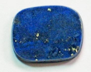 Preview: Lapislazuli Platte, rechteckig, abgerundete Ecken, Masse (L/B/H): 13,34 x 10,75 x 2,25 mm