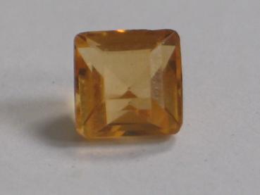 Golden Citrin, Carré, 1.1 ct, Maße: 5,99-6,08 x 4,36 mm