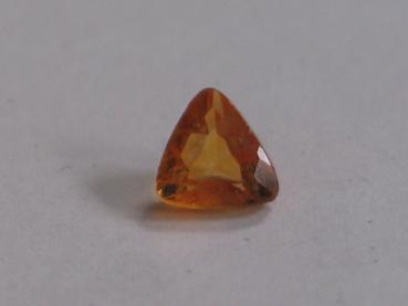 Citrin, Trilliant, orange, 0.5 ct, Maße: 5,13-5,38 x 3,22 mm