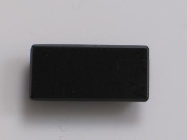 Onyx Platte -schwarz- , Rechteck, Randfacette, L/B/H 14,20x6,78x3,27 mm, Gewicht: 3.1 ct.