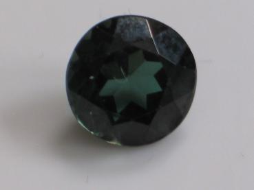 Turmalin, dunkelgrün, rund, Gewicht: 4.2 ct.
