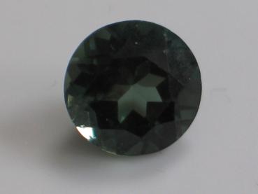 Turmalin, dunkelgrün, rund, Gewicht: 4.4 ct.
