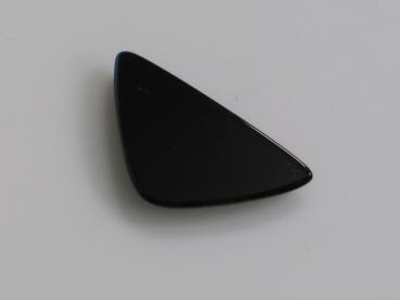Onyx Platte -schwarz- , Dreieck, Randfacette, L/B/H 14,15 x 7,27 x 2,13 mm, Gewicht: 1.4 ct.