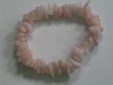 Preview: Morganit Armband mit abgerundeten Morganitperlen, A-Qualität, 8/12mm große Perlen