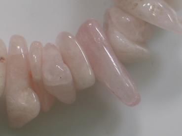 Preview: Morganit Armband mit abgerundeten Morganitperlen, A-Qualität, 8/12mm große Perlen