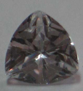 Zirkonia, weiss, Trilliantschliff, Maße: 7,06 x 7,12 x 4,25mm, Gewicht: 2.16 ct.