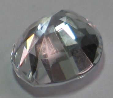 Zirkonia, weiss, Phantasieschliff, Maße: 11,98 x 9,99 x 5,98mm, Gewicht: 8.0 ct.