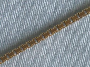Venezianerhalskette aus 585er Gelbgold, 38 cm Länge, Karabinerverschluss, Gewicht: 4,4g