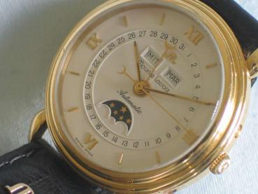 Maurice Lacroix Masterpiece Phase de Lune mit Automatikwerk 13111, Glasboden, Leder Mondphasenuhr