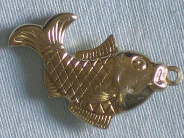 Anhänger "Fisch" aus 333er Gelbgold, Gewicht: 3,0g