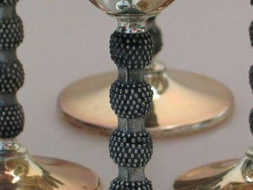 Wolff Silver: 6x versilberte Eistüten bzw. Eisbecher Höhe 20 cm