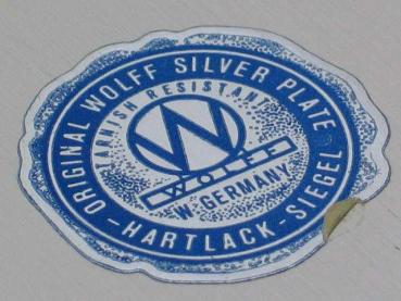 Preview: Wolff Silver Plate: Versilberte Fleischplatte, oval 26x39 cm Wunderschöne Arbeit