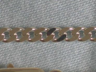 Neuwertige Flachpanzerkette aus 925er Sterlingsilber , 68 cm Gewicht: 11,5 Gramm