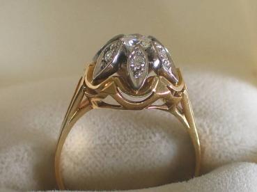 Preview: Brillantring aus 750er Gelbgold mit 0.50 ct., Größe 57, Gewicht: 5,3g
