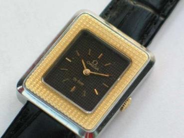 Omega de Ville Handaufzug mit Lederband