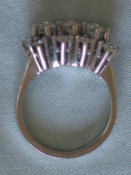 Edler Brillantring mit 1.10 ct. aus 585er Weißgold, Größe 54, Gewicht: 6,4g