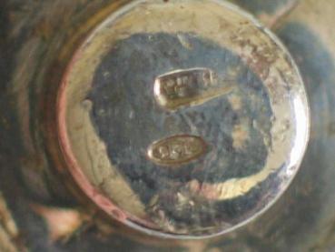 Preview: Zwei Verschlüsse für Flakons aus 925er Sterlingsilber Gesamtgewicht: 85,4 Gramm