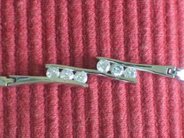 Armband "Bellé Bellá" aus 925er Sterlingsilber mit Zirkonia, Länge 17,5 - 20,5 cm Gewicht: ca. 5,6 Gramm