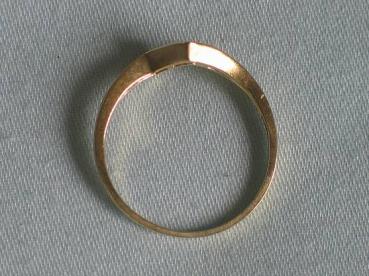 Preview: Diamant / Smaragdring aus 750er Gelbgold mit 7 Diamanten und 3 Smaragden, Größe 56, Gewicht: 2,2g