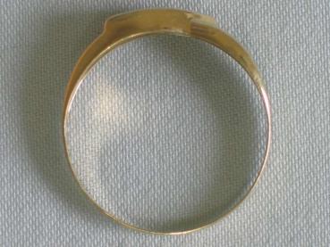 Diamantring 0.02 ct. aus 585er Gelbgold, Größe 63, Gewicht: 1,5g