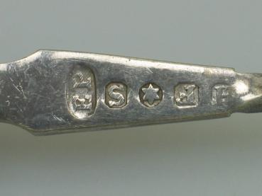 Gabel aus 800er Silber mit "Horngriff" Gewicht: 30,3 Gramm