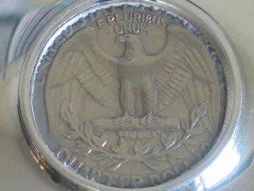 Preview: Baldwin & Miller Inc. "Quarter Dollar" Zierschälchen aus 925er Sterlingsilber, 32,1g